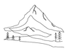 mountain drawing